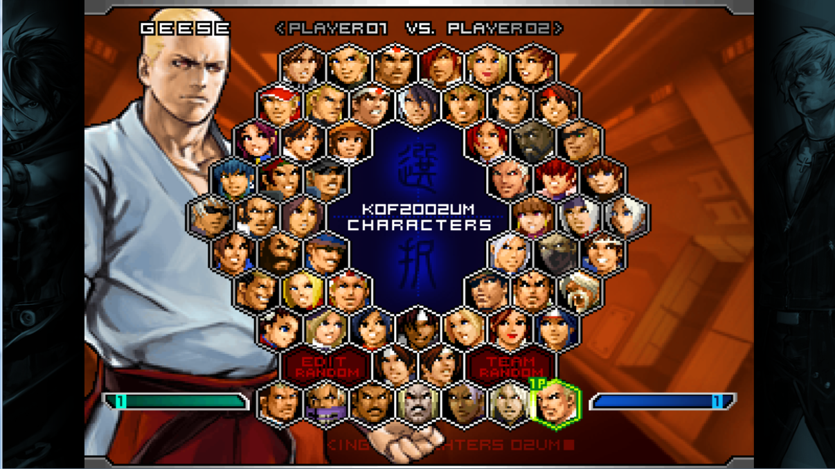 KOF 2002UM Steam - Character Select
